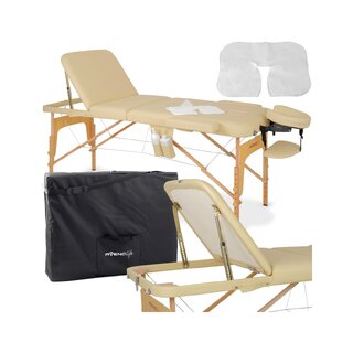 Camilla de masaje portátil Bianca - Beige