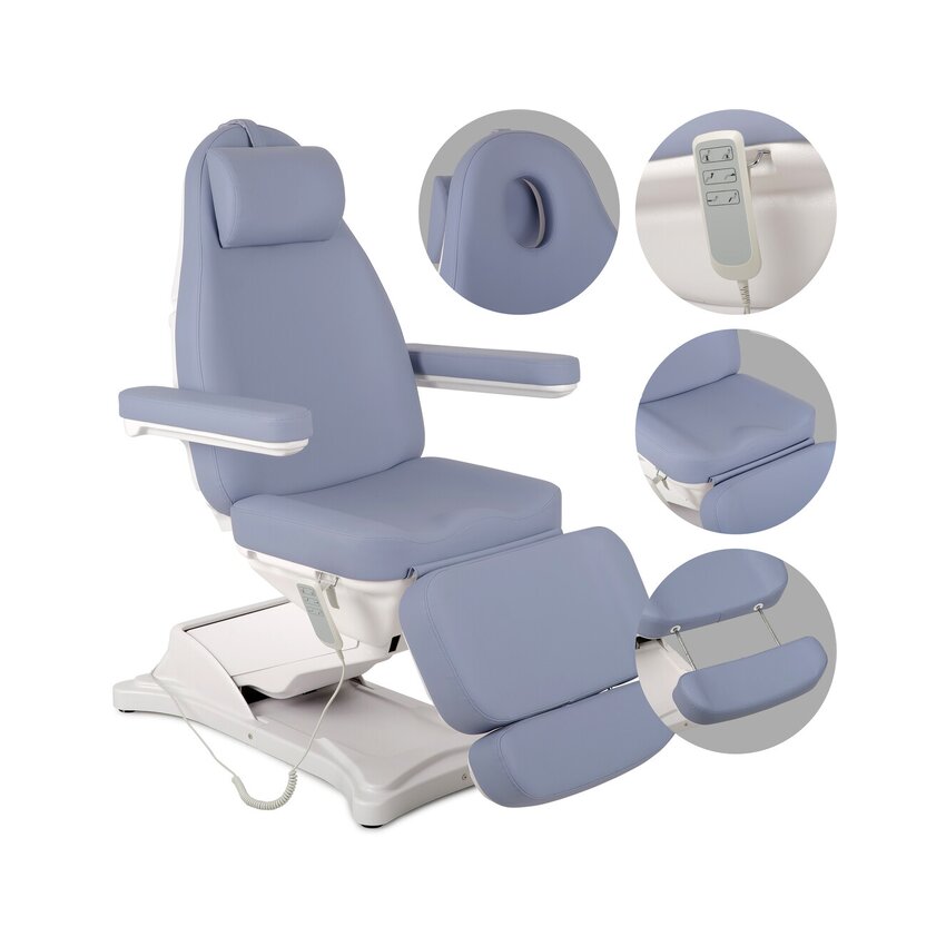 Sillón eléctrico para tratamientos cosméticos Elara PRO 4 - violeta