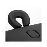 Camilla de masaje plegable Balance Lux de madera, 2 piezas, 190x70 cm, color negro.