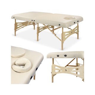 Camilla de masaje - Integral Light madera orificio para cabezal K033 Beige
