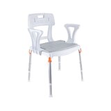 Asiento de ducha e inodoro con cubo