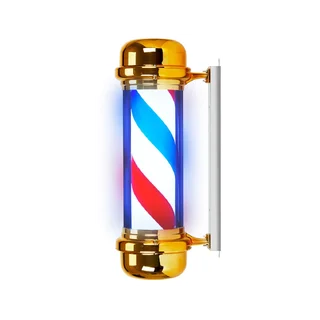Lámpara iluminada para peluquero BB-02 dorada grande