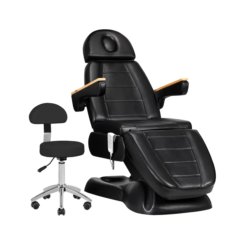 Sillón de tratamiento SILLON Lux 273B + taburete 304, negro