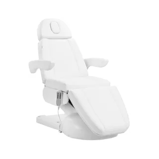 Sillón de estética Lux con 4 motores, color blanco