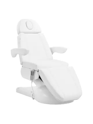 Sillón de estética Lux con 4 motores, color blanco
