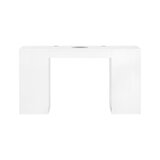 Mesa de manicura 324 con aspiradora de cassette blanca