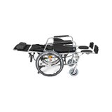 Silla de ruedas reclinable en aluminio