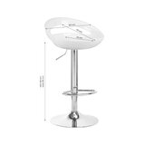 Taburete de bar Rico QS-B01 blanco