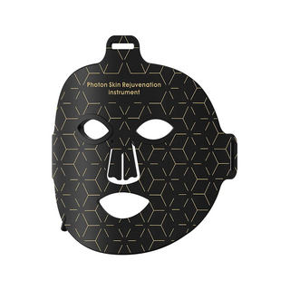 Máscara facial LED negra infrarroja con 7 colores