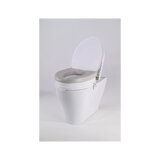 Cojín suave para asiento de inodoro elevado