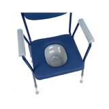 Asiento de inodoro tapizado Azul TIM