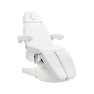 Sillón eléctrico Azzurro Lux para tratamientos estéticos 3 motores blanco