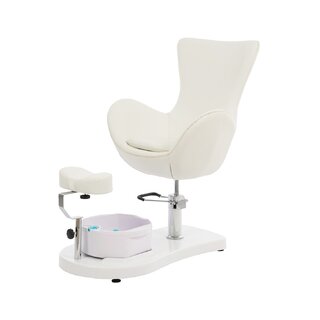 Sillón para el cuidado de los pies Crema con baño de pies
