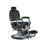 Silla de barbero Gabbiano Retro Ernesto - Negra