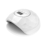 Lámpara LED UV brillante de 86 W, color blanco/plata perlado
