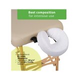 Funda de reposacabezas de tela de rizo - blanca