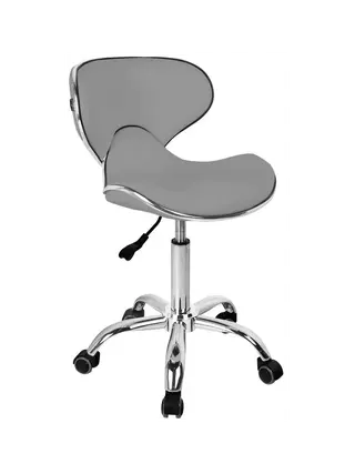 Silla de trabajo taburete ergonómico Q-4599G gris