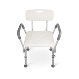 Silla de ducha con respaldo y reposabrazos