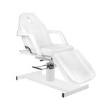 Sillón de estética hidráulico A-210D con función de balanceo, color blanco.