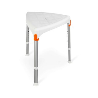 Taburete de ducha Asiento de ducha triangular blanco