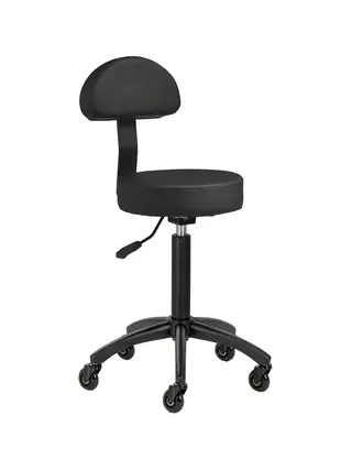Taburete de barbero Gabbiano D026 negro