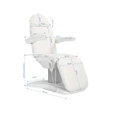 Sillón eléctrico de columna Eclipse, 4 motores, color blanco