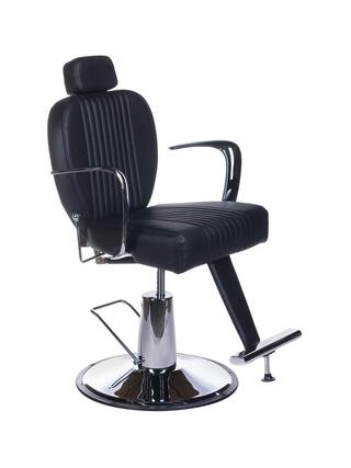 Silla de barbero negra OLAF Retro BH-3273