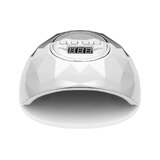 Lámpara LED UV brillante de 86 W, color blanco/plata perlado