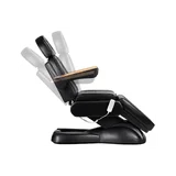 Sillón de tratamiento SILLON Lux 273B + taburete 304, negro