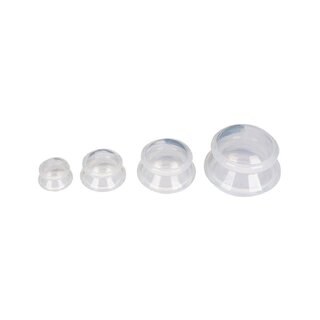 Vasos de silicona transparente 4x