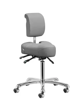 Silla de trabajo para el cuidado de los pies 1005 Giovanni - Gris