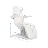 Sillón de tratamiento eléctrico ajustable Eclipse 3 blanco