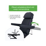 Sillón de tratamiento eléctrico - Selia PRO 4 - negro