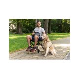 Transporte de silla de ruedas plegable con asa