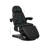 Sillón de belleza Azzurro Lux 3 motores Negro
