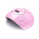 Lámpara LED UV brillante de 86 W, color rosa perla.