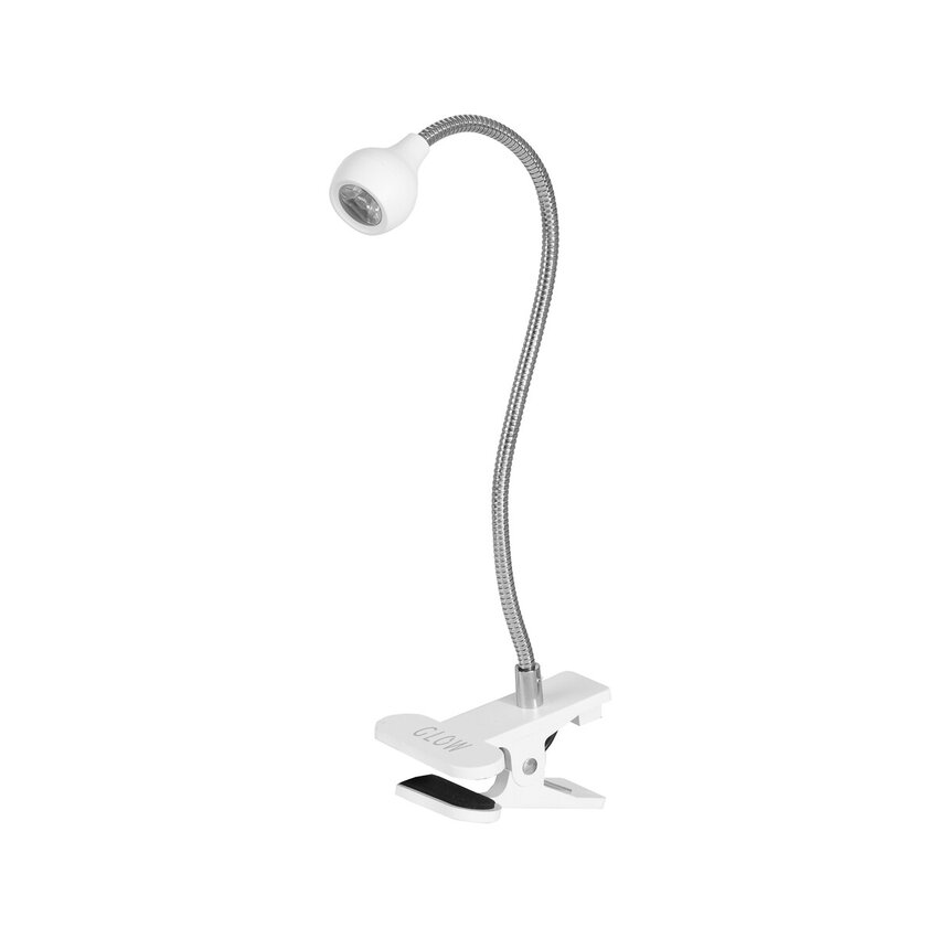 Serpiente de luz LED UV para escritorio, color blanco.