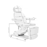 Sillón eléctrico SILLON CLASSIC – 3 motores con calefacción, blanco (2.ª edición)