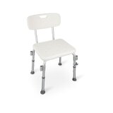Silla de ducha con respaldo y reposabrazos