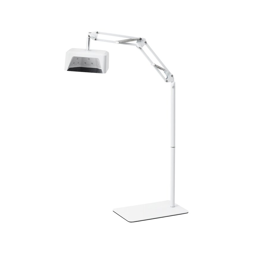 Lámpara UV LED Glow 112 con base metálica de 48 W para pedicura con soporte.