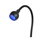Serpiente LED UV para escritorio, color negro.