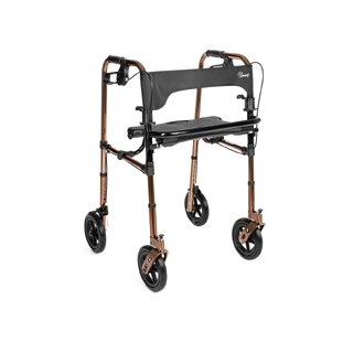 Andador con 4 ruedas, frenos y asiento - DEFENDER