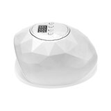 Lámpara LED UV brillante de 86 W, color blanco/plata perlado