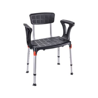 Silla de ducha con respaldo y reposabrazos 3 en 1