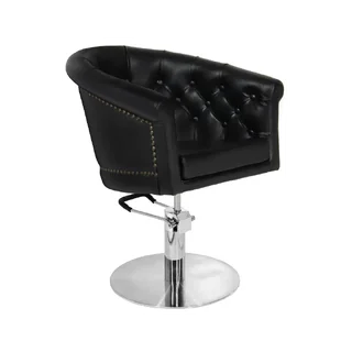 Sillón de barbero negro Gabbiano