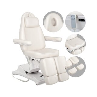 Sillón eléctrico para tratamientos cosméticos Elara PRO 6P - blanco