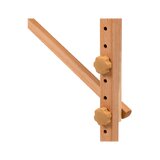 Camilla de masaje plegable Balance Lux de madera, 2 piezas, 190x70 cm, color negro.