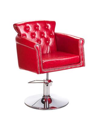 Alberto - Silla de barbero roja