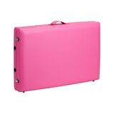 Camilla de masaje plegable Balance de madera, 2 piezas, rosa y negro.