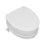 Asiento de inodoro elevado con tapa hasta 250 kg